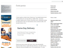 Tablet Screenshot of ceske-penize.eu